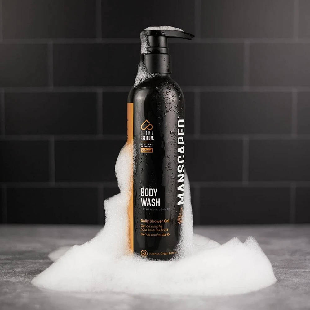 MANSCAPED vyriškas dušo gelis su alaviju ir jūros druska, 475 ml, BW16-INTL