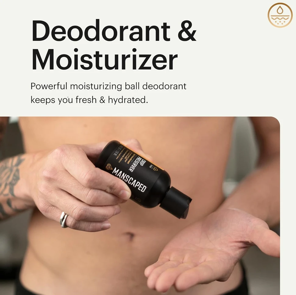 Manscaped vyrų intymios zonos dezodorantas su raminančiu alaviju, 120 ml