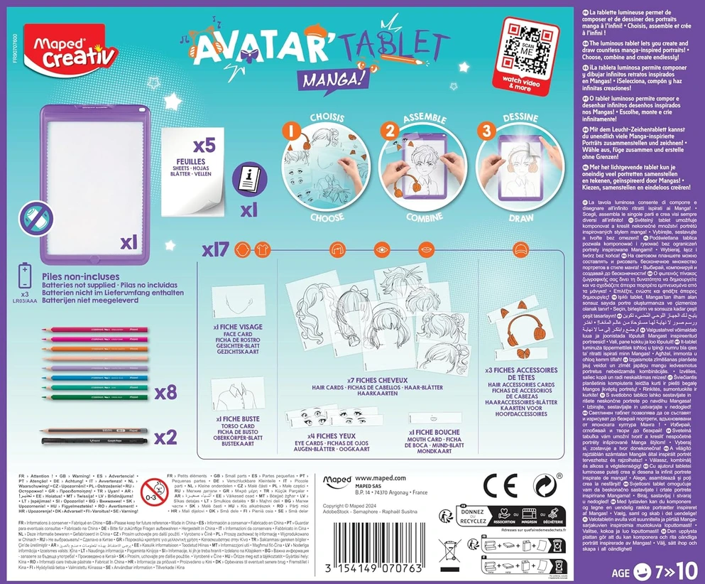 Maped Manga Creativ piešimo planšetė