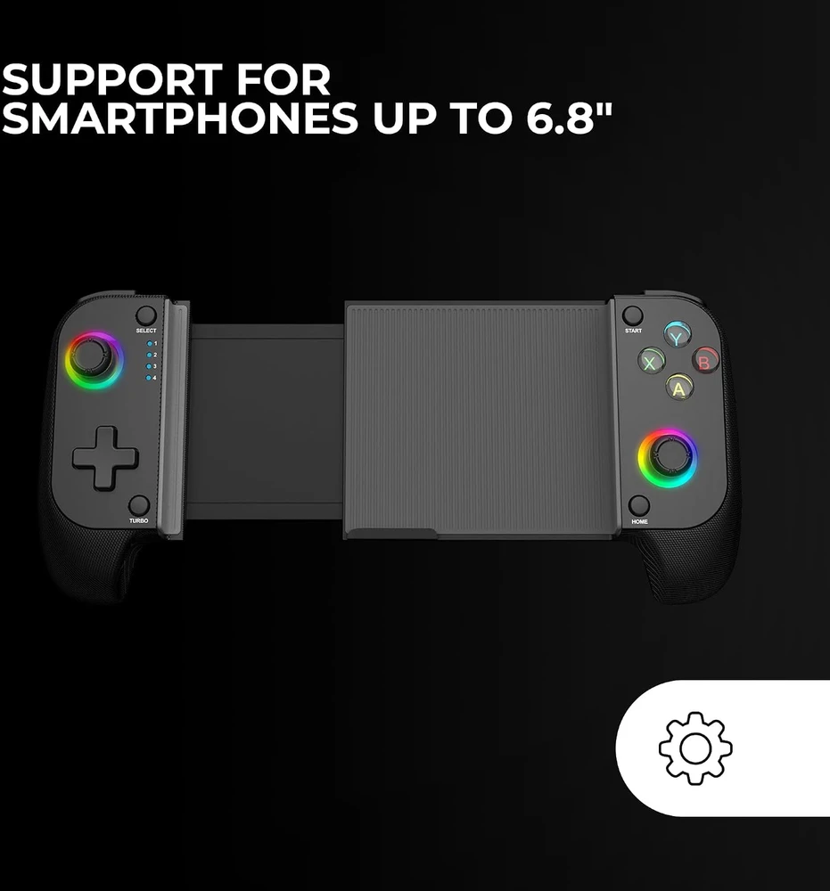 Mars Gaming belaidis žaidimų valdiklis Bluetooth 5.0 su RGB apšvietimu ir USB-C MGPX