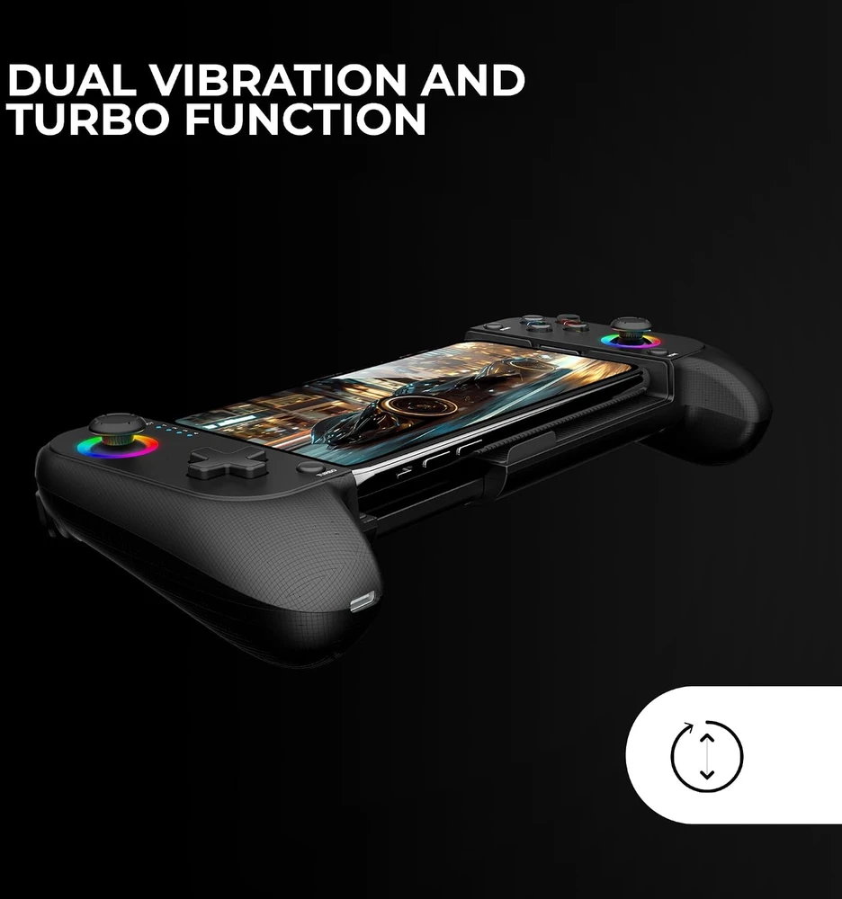 Mars Gaming belaidis žaidimų valdiklis Bluetooth 5.0 su RGB apšvietimu ir USB-C MGPX