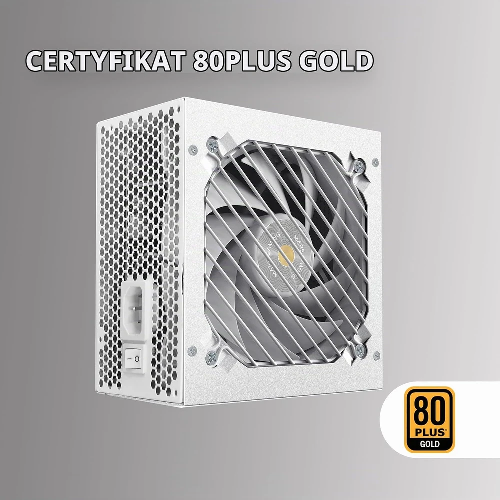 Mars Gaming MPB850PSIW 850 W kompiuterio maitinimo šaltinis, 80 Plus Gold, ATX 3.1