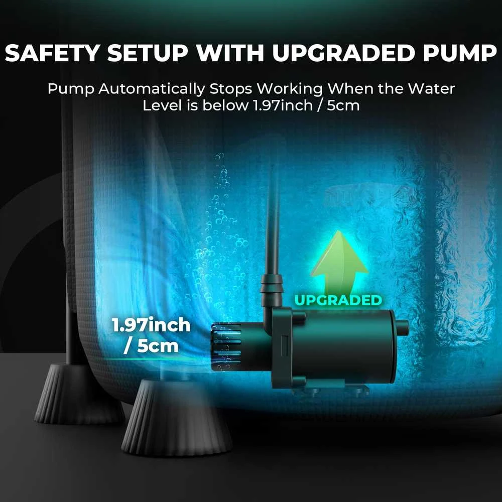 MARS HYDRO automatinė laistymo sistema su 24 W pompa, 33 l kibiru ir 8 lašintuvais, Drip Irrigation Kits