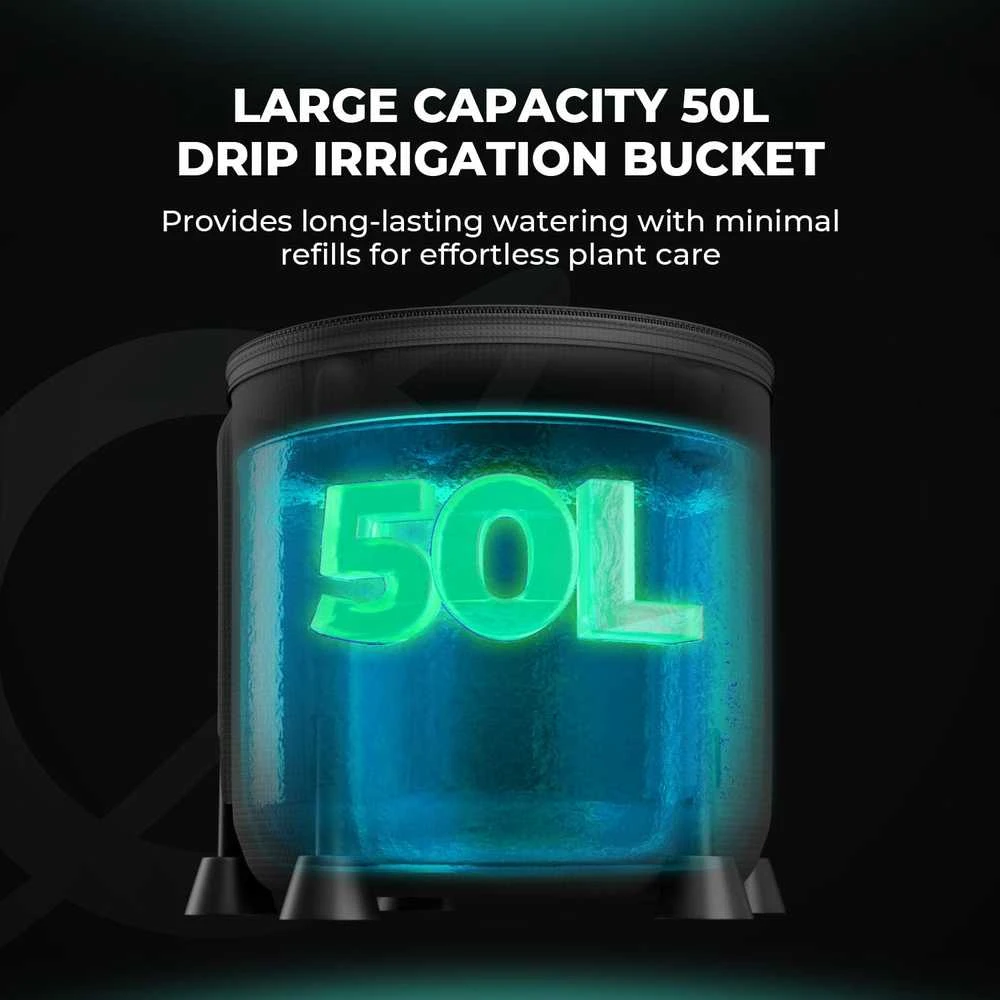MARS HYDRO automatinė laistymo sistema su 24 W pompa, 33 l kibiru ir 8 lašintuvais, Drip Irrigation Kits