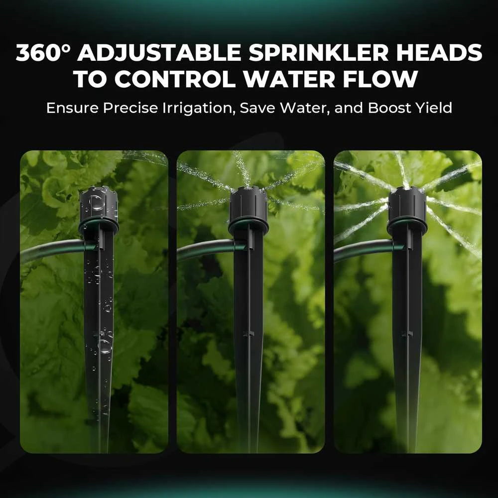 MARS HYDRO automatinė laistymo sistema su 24 W pompa, 33 l kibiru ir 8 lašintuvais, Drip Irrigation Kits