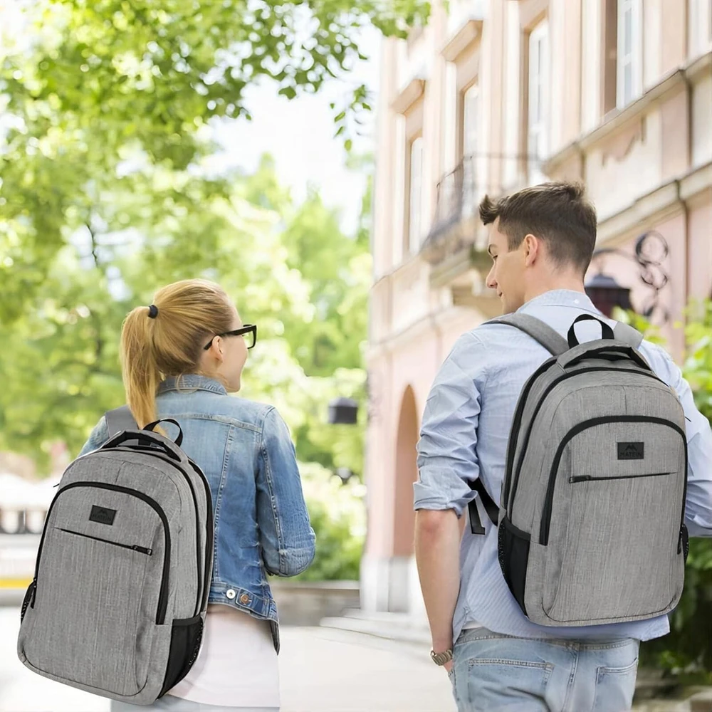 MATEIN nešiojamojo kompiuterio kuprinė 15,6 colio, daugiafunkcė, verslo, pilka, 100700GRY