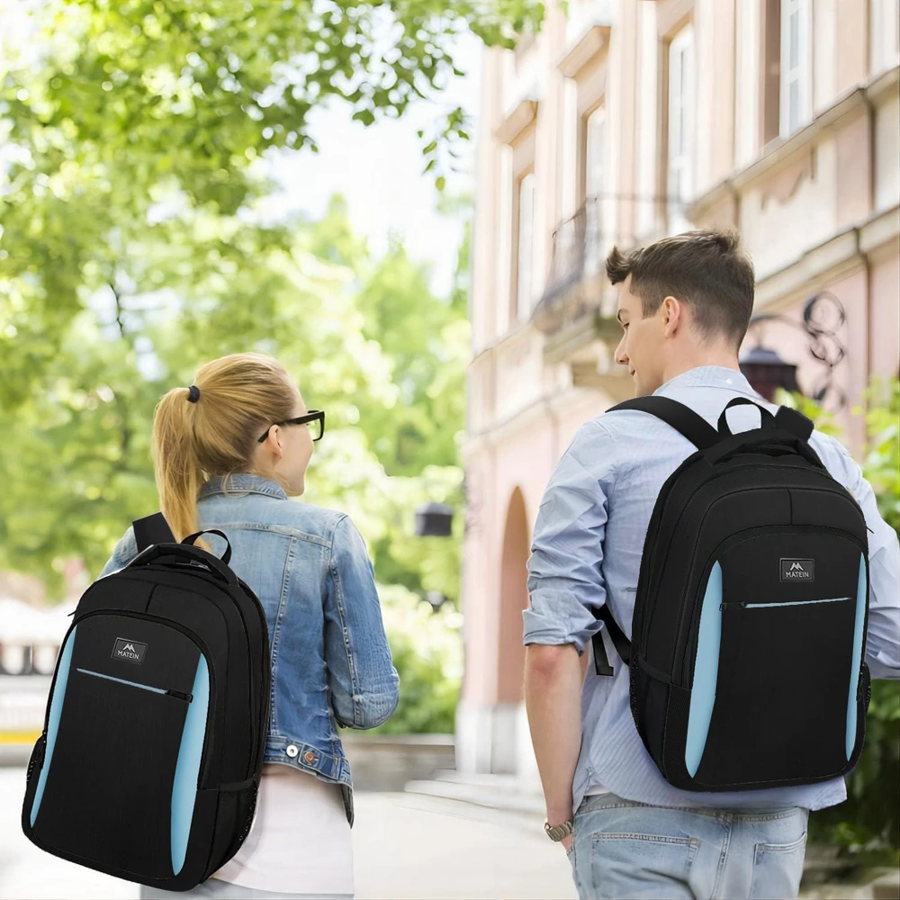 MATEIN verslo nešiojamojo kompiuterio kuprinė, 17,3 colių, vandeniui atspari, 35 l talpos, mėlyna-juoda, 100701BBE