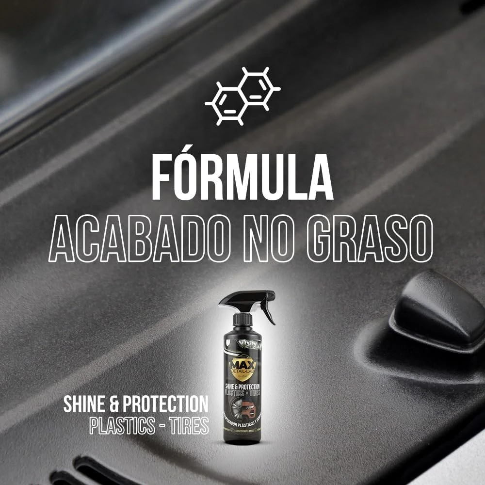 MAX DETAIL-LAB plastikinių ir guminių paviršių atnaujintojas Shine & Protection MXPLASTICS