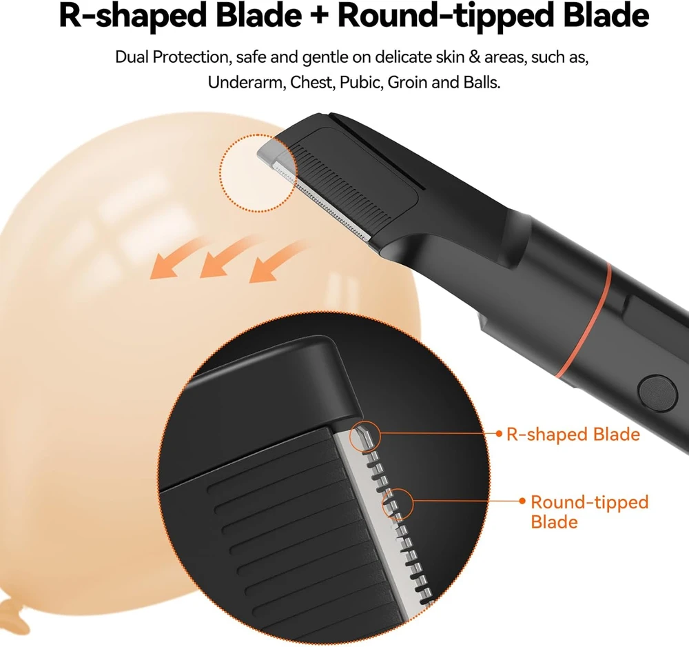 MAXGROOM elektrinis kūno plaukų kirpimo aparatas 4 viename, IPX6, LED ekranas, M-881