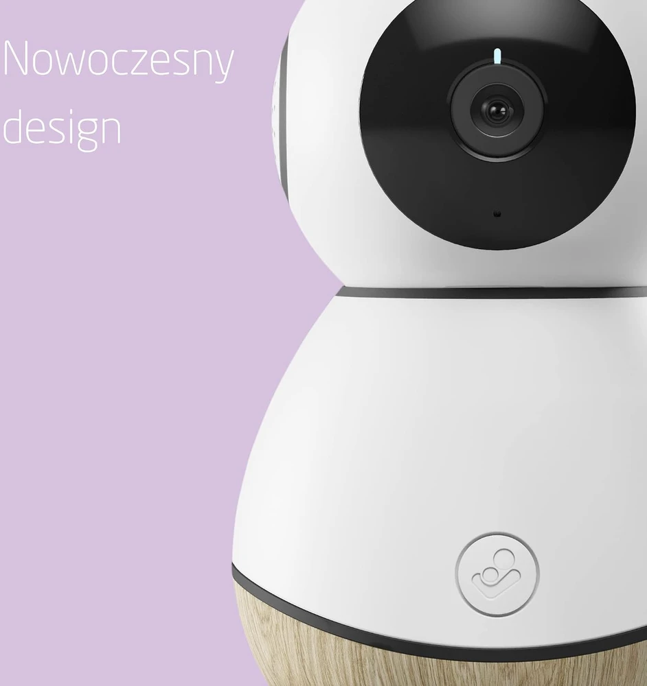Maxi-Cosi See – internetinė kamera, WiFi HD kūdikių monitorius | Baltas mediena
