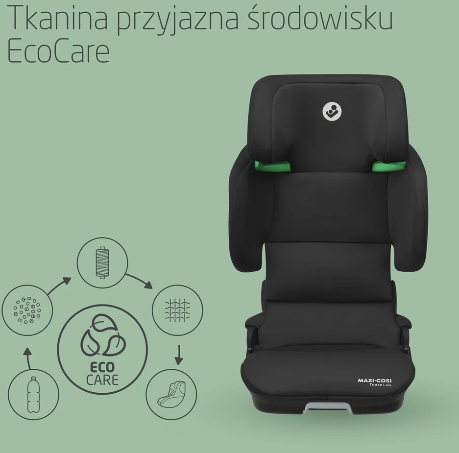 Maxi-Cosi paaukštinamoji automobilinė kėdutė Tanza i-Size ISOFIX, 100–150 cm, juoda