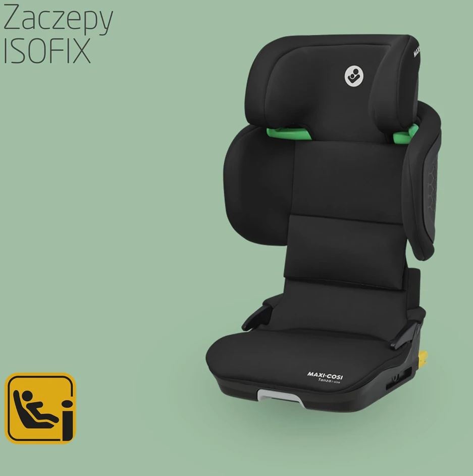 Maxi-Cosi paaukštinamoji automobilinė kėdutė Tanza i-Size ISOFIX, 100–150 cm, juoda
