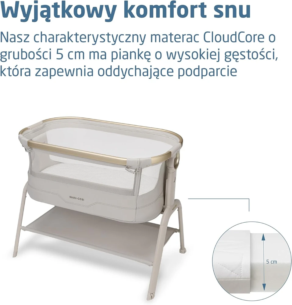Maxi-Cosi pristumiama lovytė Iora² su CloudCore 5 cm čiužiniu ir 5 aukščio lygiais 2130159110