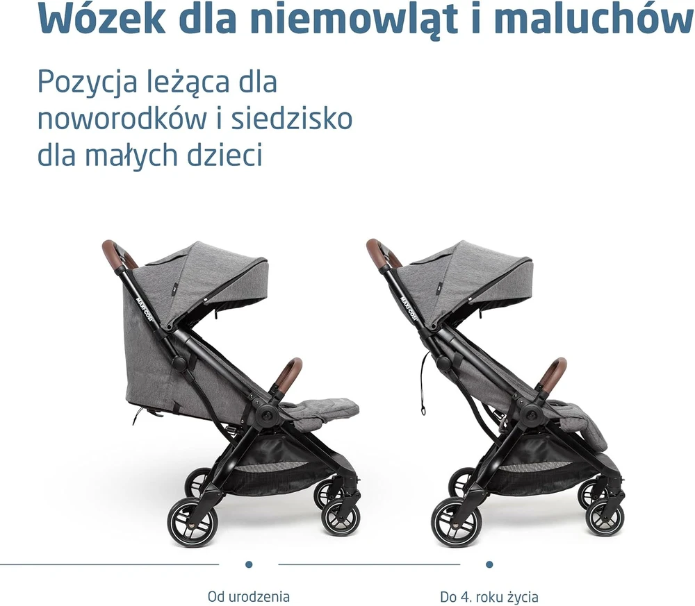 Maxi-Cosi sportinis vežimėlis Eva3 nuo gimimo iki 22 kg, automatinis sulankstymas