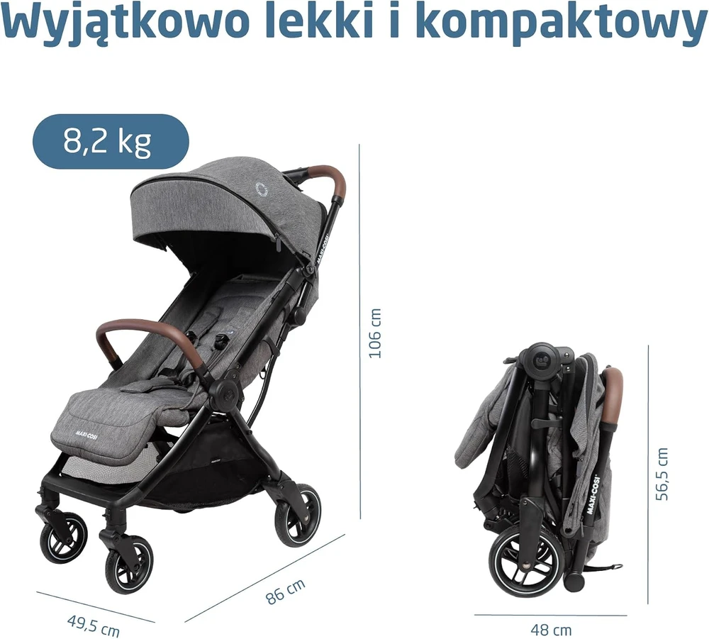 Maxi-Cosi sportinis vežimėlis Eva3 nuo gimimo iki 22 kg, automatinis sulankstymas