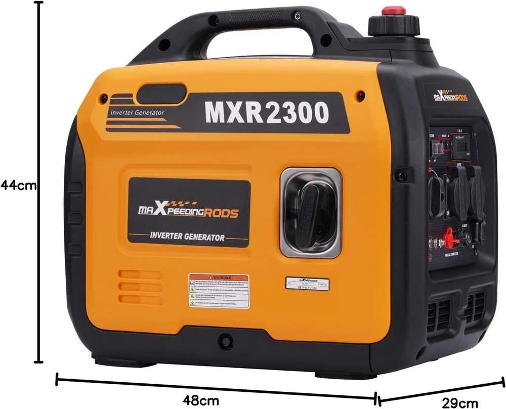 maXpeedingrods inverterinis generatorius 2300 W, benzininis, tylus, USB ir 230 V išėjimai, MXR2300