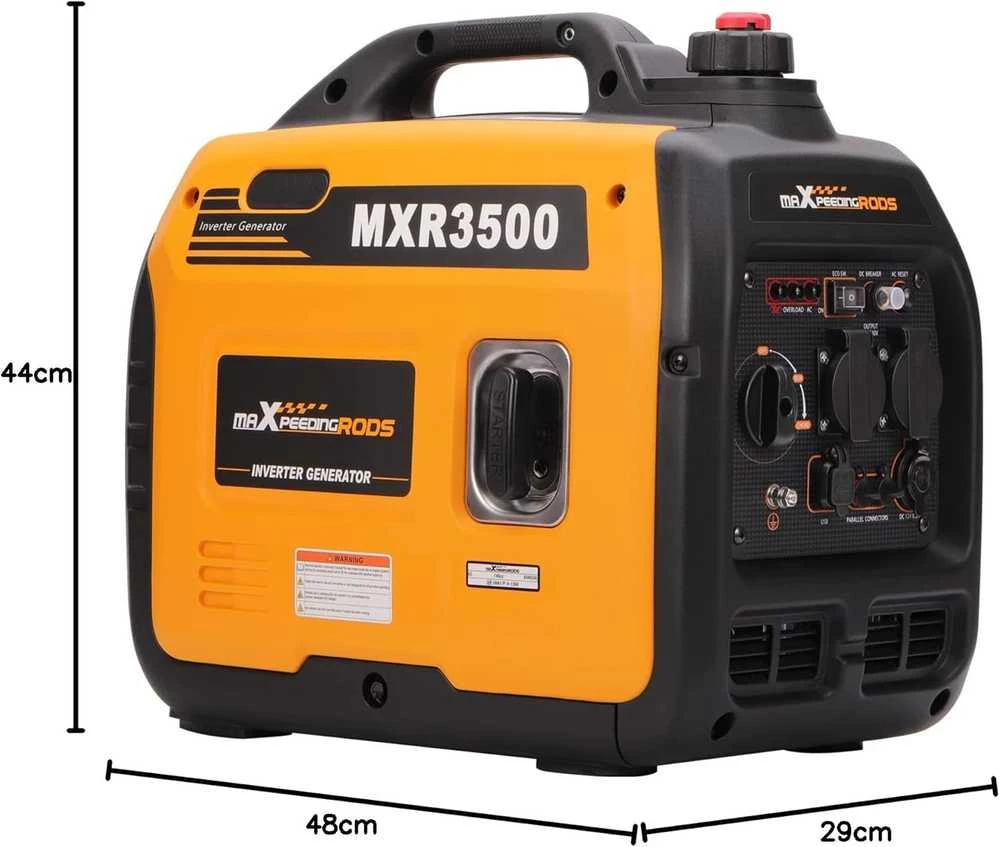 maXpeedingrods inverterinis generatorius 3300 W, benzininis, 230 V, MXR3500