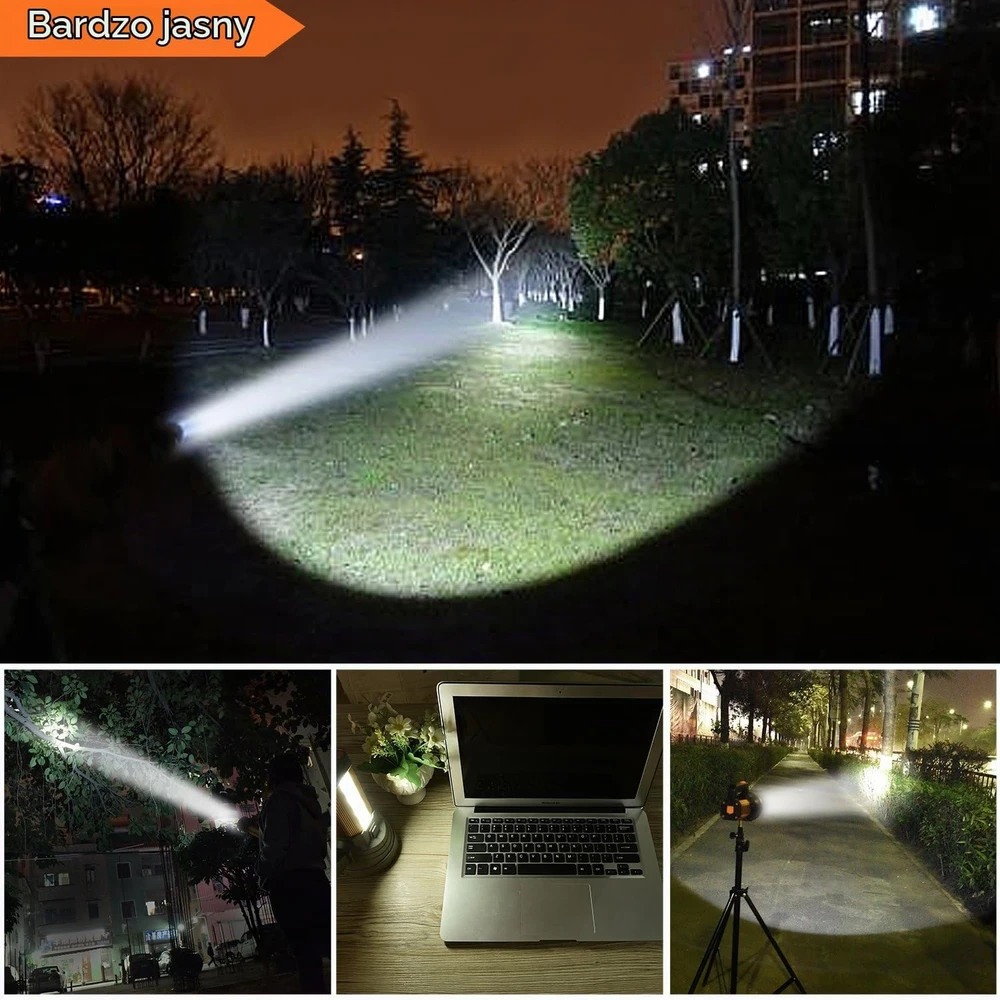 MAYTHANK rankinis LED prožektorius 3000 lm, 10000 mAh, USB-C, IPX4
