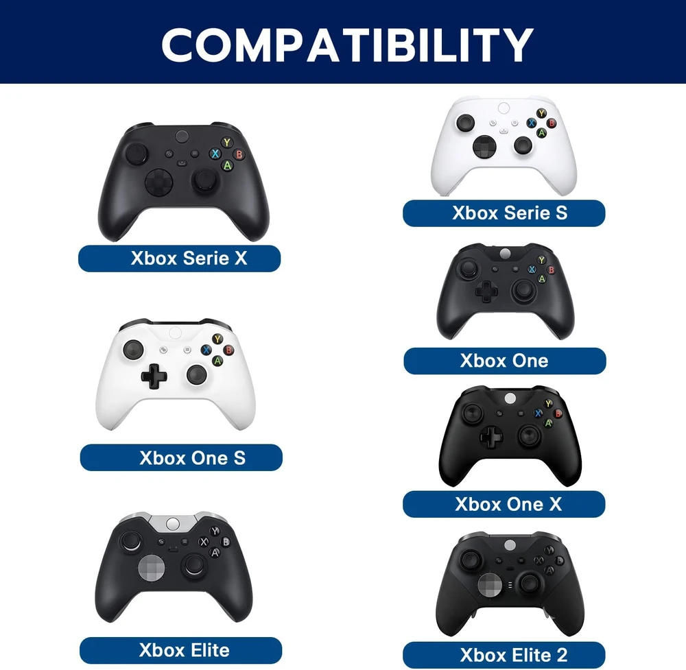 Mcbazel kompaktiška belaidė klaviatūra XBOX valdikliams, 2,4 GHz, QWERTY, 47 klavišai