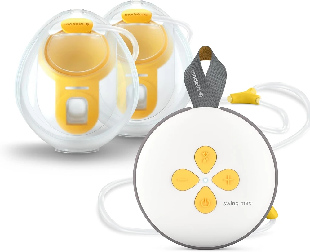 MEDELA DVIGUBAS PIENTRAUKIS SU ĮKRAUNAMA BATERIJA SWING MAXI HANDS FREE