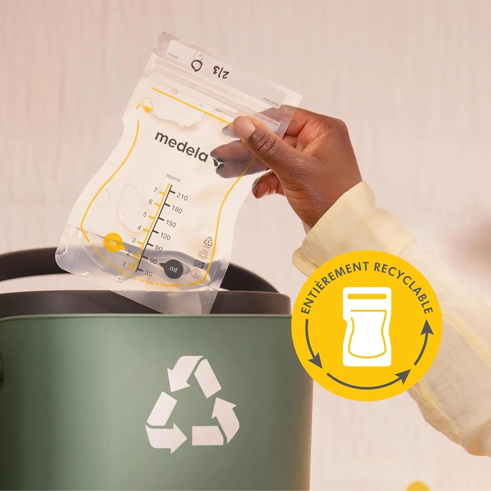 Medela motinos pieno laikymo maišeliai Easy Pour, 210 ml, 50 vnt., 101046331