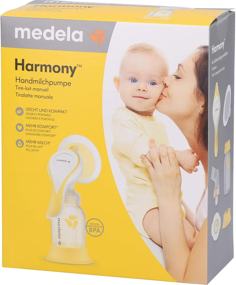Medela rankinis pientraukis Harmony Flex su 150 ml buteliuku, modelis 101041153