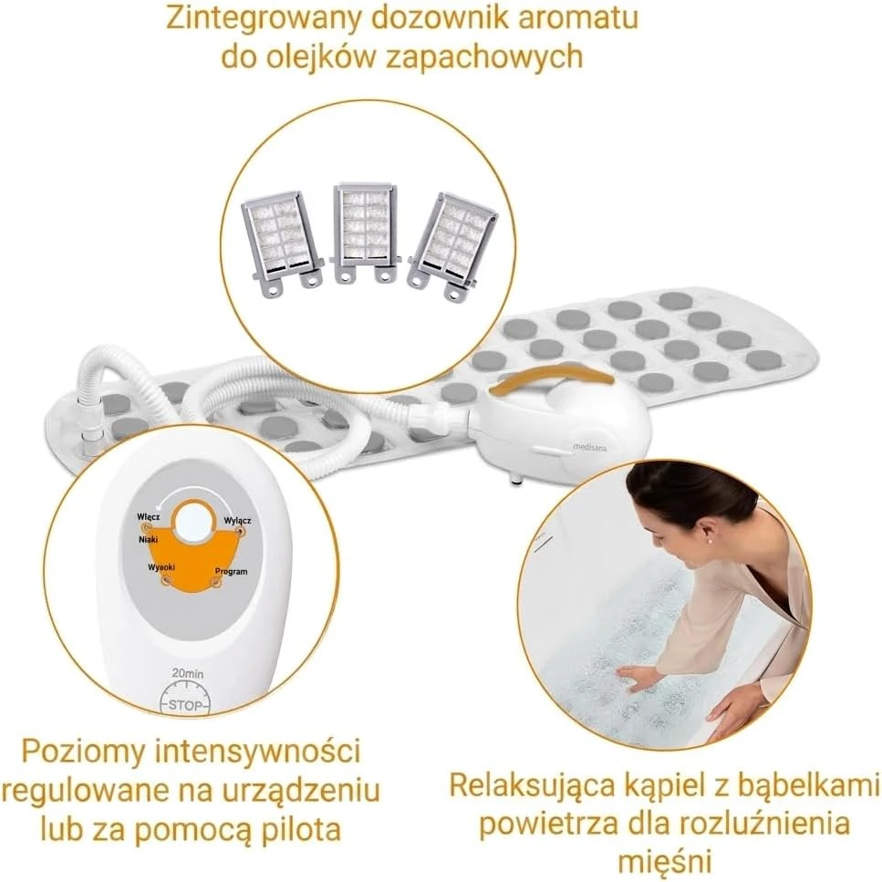Medisana burbulinis hidromasažinis vonios kilimėlis MBH su aromatų dozatoriumi