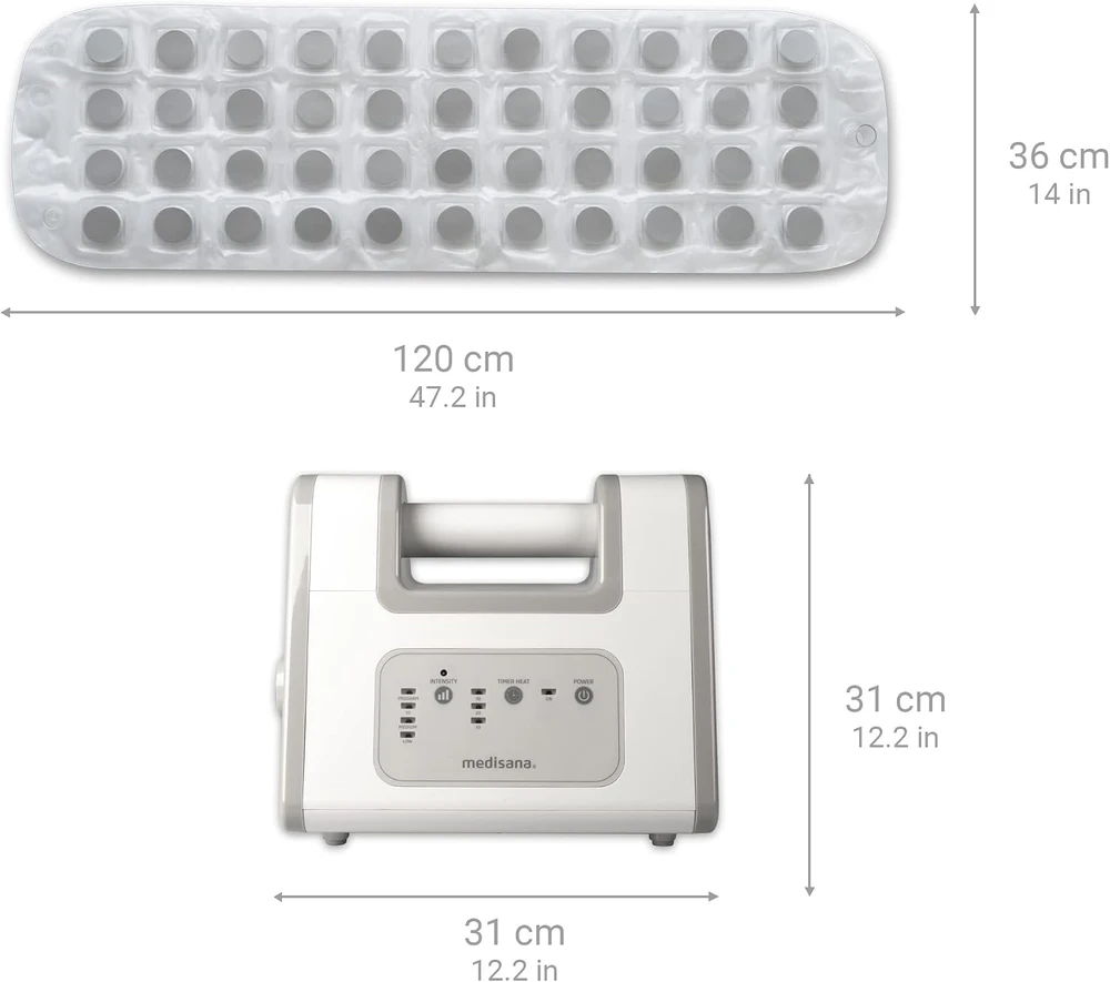 Medisana hidromasažinis vonios kilimėlis BBS su aromatų dozatoriumi, 120 × 36 cm