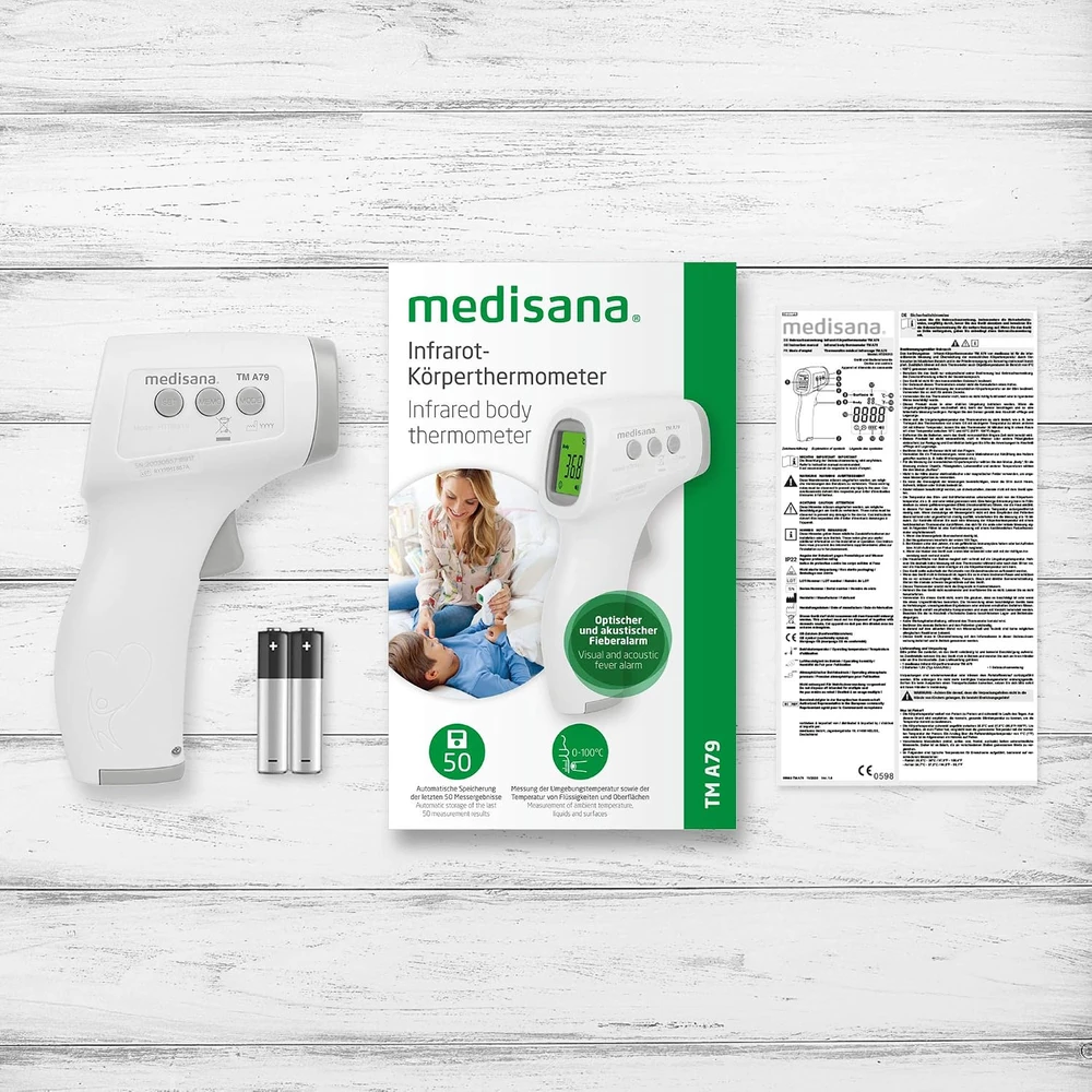 Bekontaktis infraraudonųjų spindulių termometras Medisana TM A79