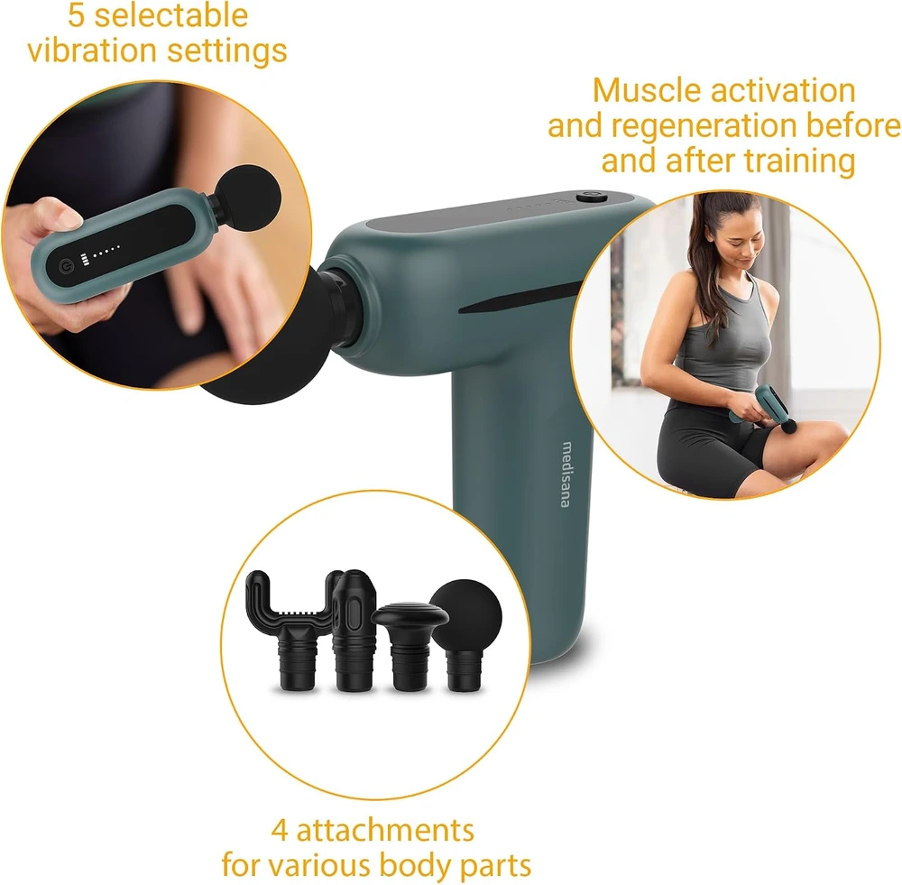 Medisana MG 200 massager Muscle Juodas, Pilkas