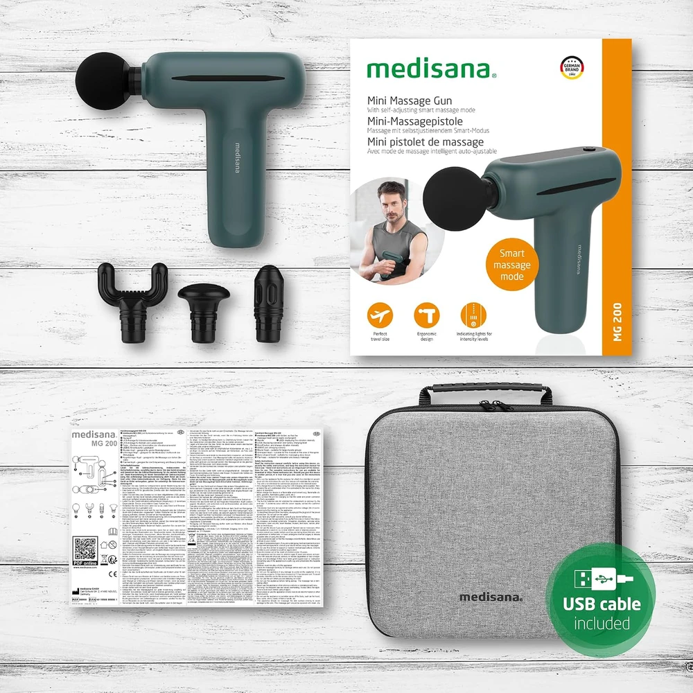Medisana MG 200 massager Muscle Juodas, Pilkas