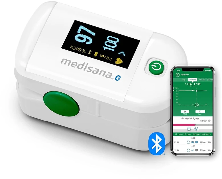 Medisana PM 100 pulsoksimetro jungtis