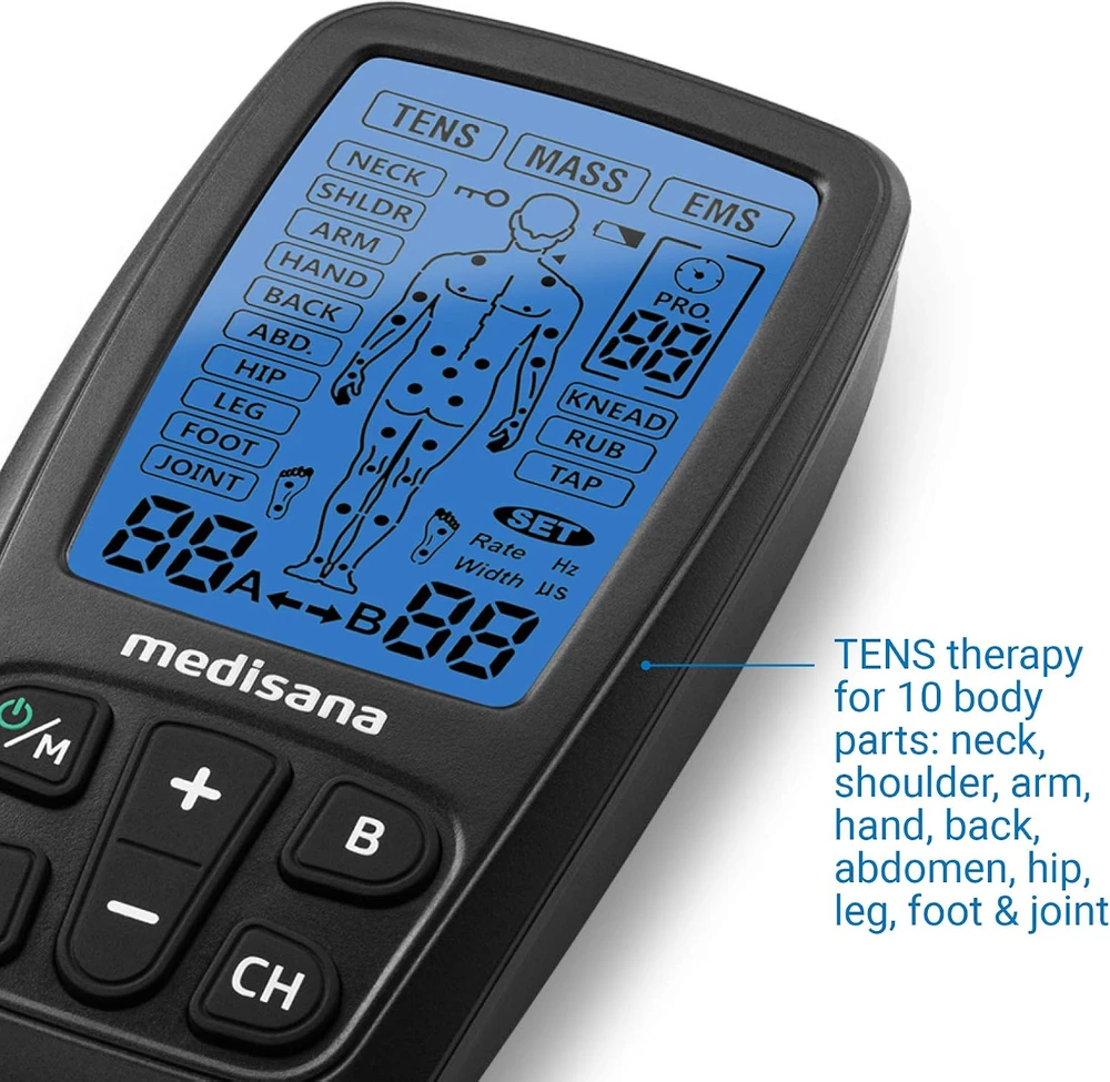 Medisana raumenų ir nervų elektrostimuliatorius TENS/EMS, 60 programų, 88348