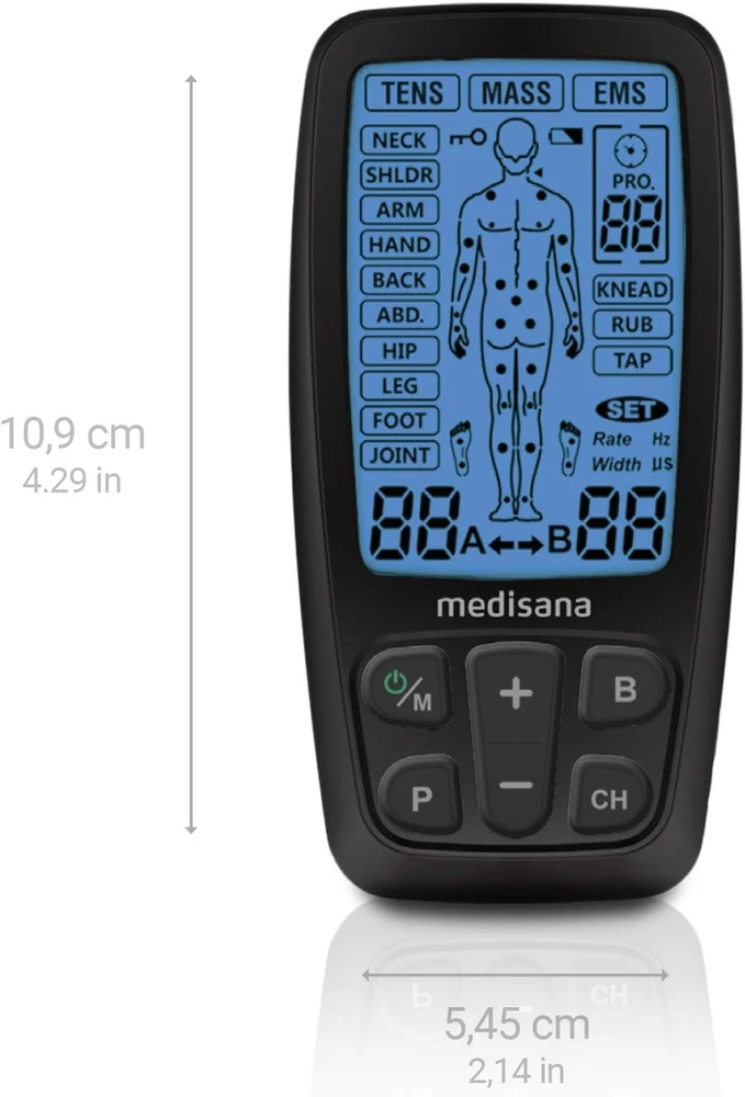 Medisana raumenų ir nervų elektrostimuliatorius TENS/EMS, 60 programų, 88348