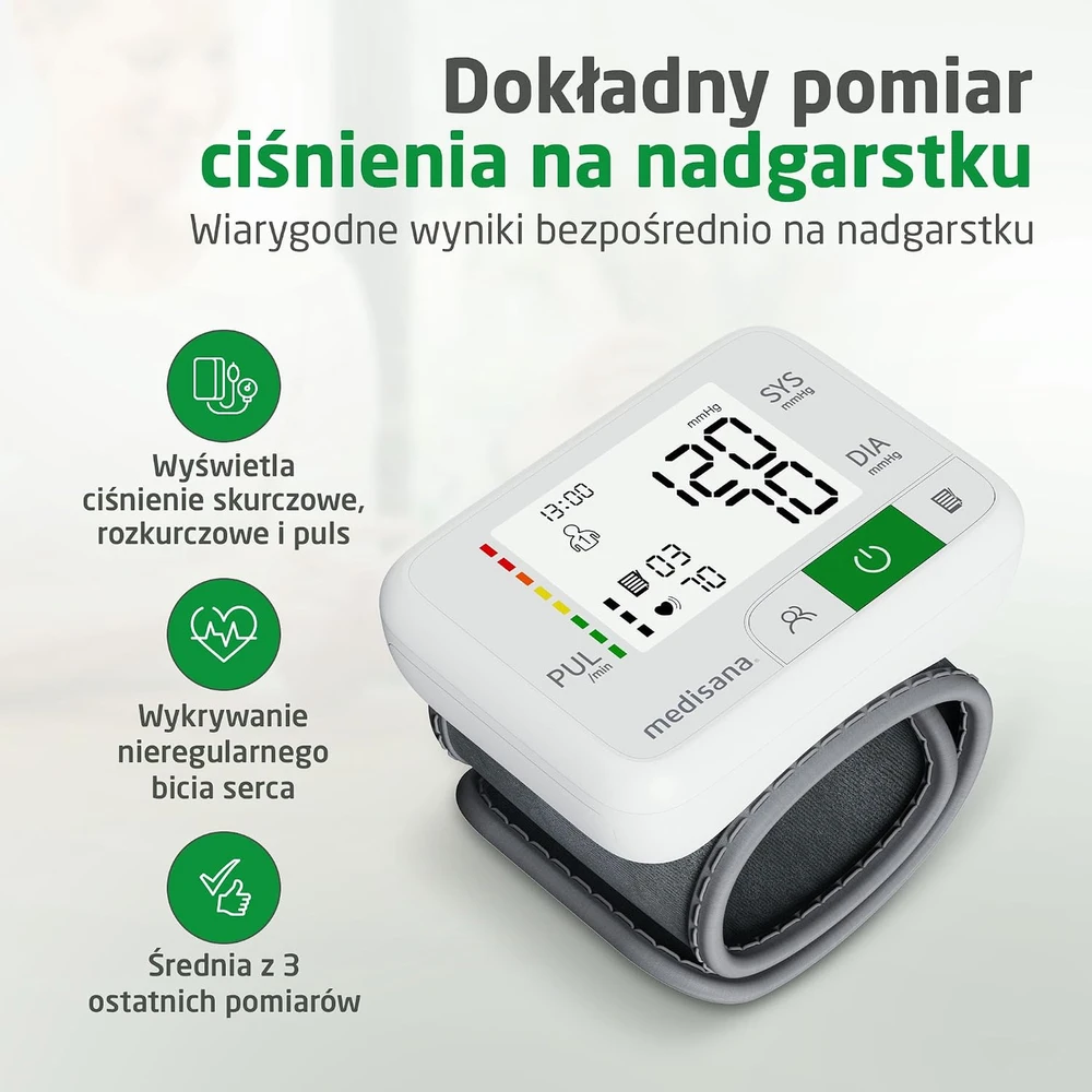 Medisana riešinis kraujospūdžio matuoklis BW 355 su pulso ir aritmijos indikatoriumi