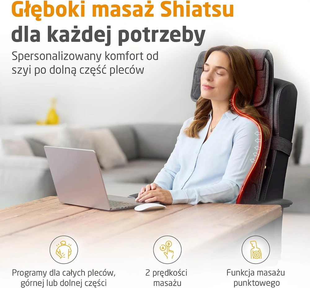 Medisana MC 700 šiatsu masažo sėdynės užvalkalas
