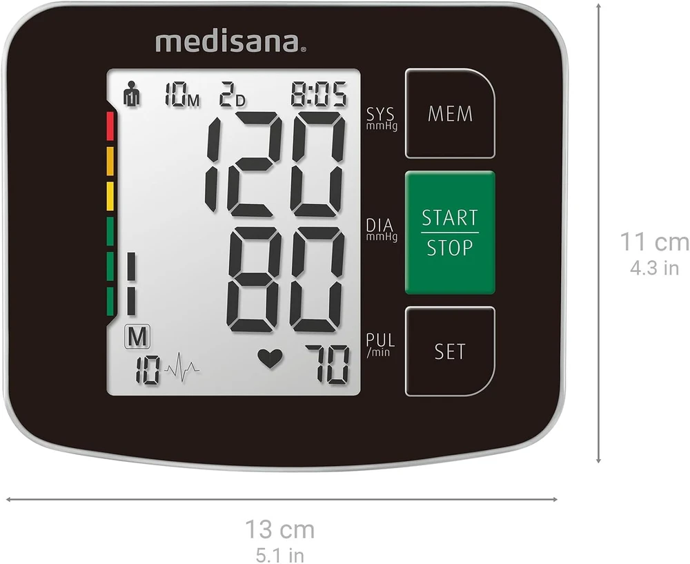Medisana žastinis kraujospūdžio matuoklis BU 516 su pulso ir aritmijos indikacija