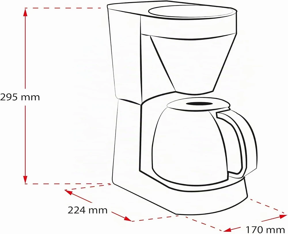 Melitta lašelinis kavos aparatas Easy II 1,25 l 1050 W 1023-01