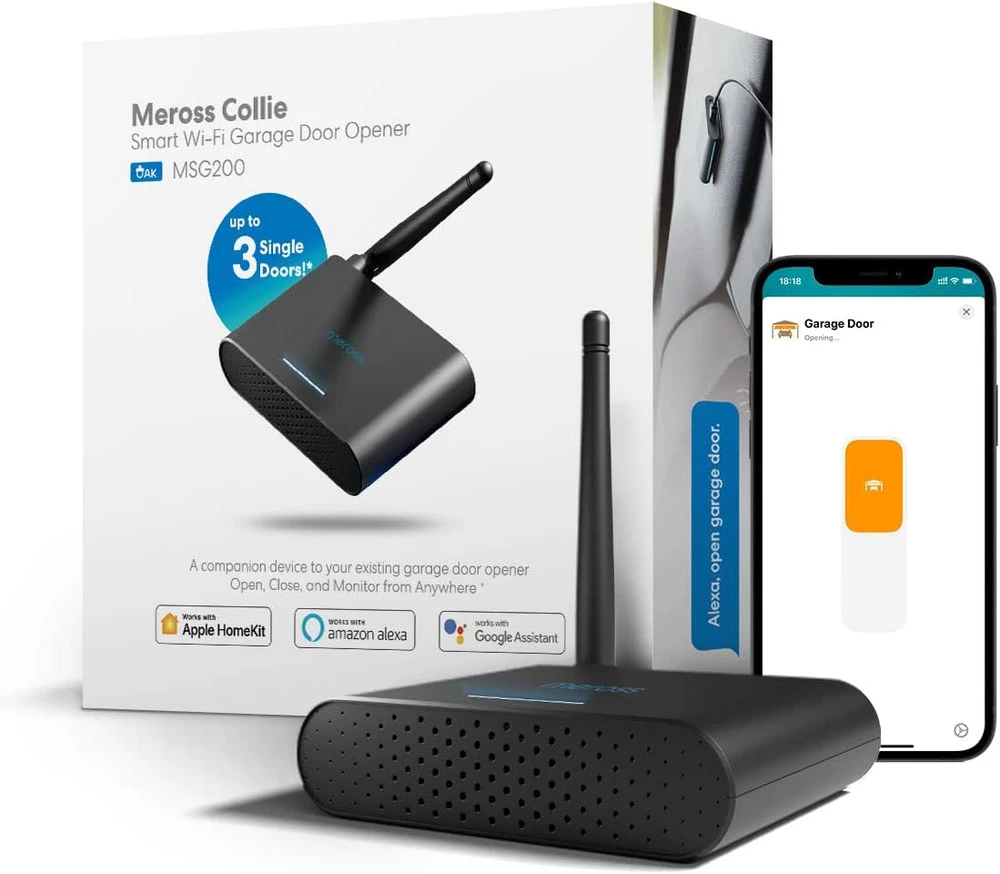 Išmanusis garažo durų atidarytuvas Meross MSG200 (HomeKit)