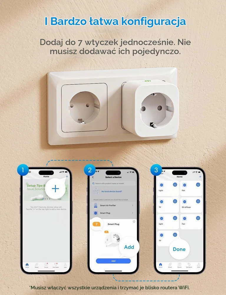 Meross išmanusis Wi-Fi kištukinis lizdas su energijos sąnaudų matavimu, 16 A, 4 vnt., MSS305QUA-EU