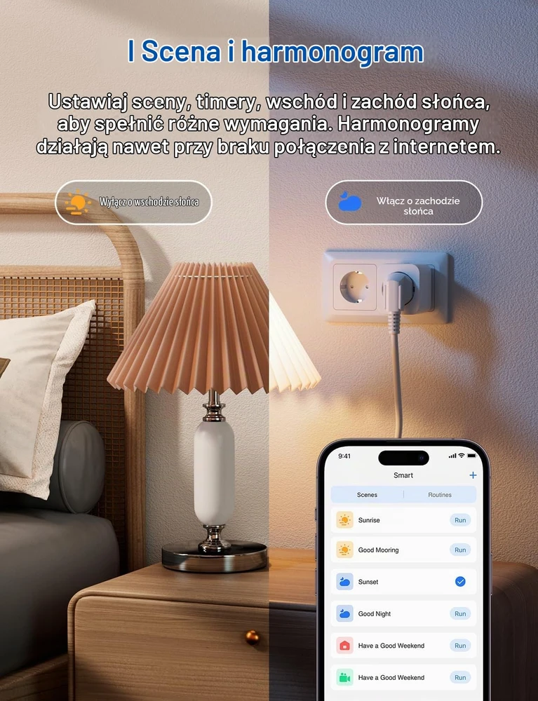 Meross išmanusis Wi-Fi kištukinis lizdas su energijos sąnaudų matavimu, 16 A, MSS210P