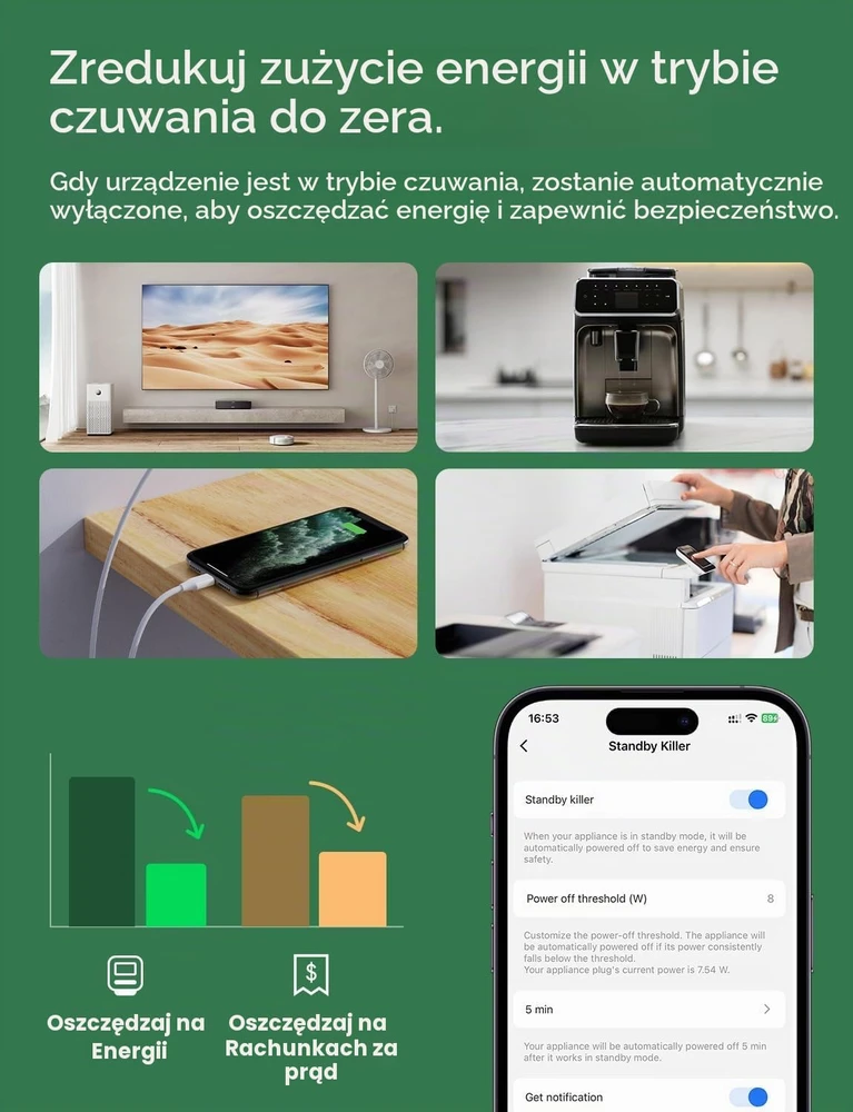 Meross išmanusis Wi-Fi Matter kištukinis lizdas su energijos skaitikliu 16 A, 4 vnt., MSS315