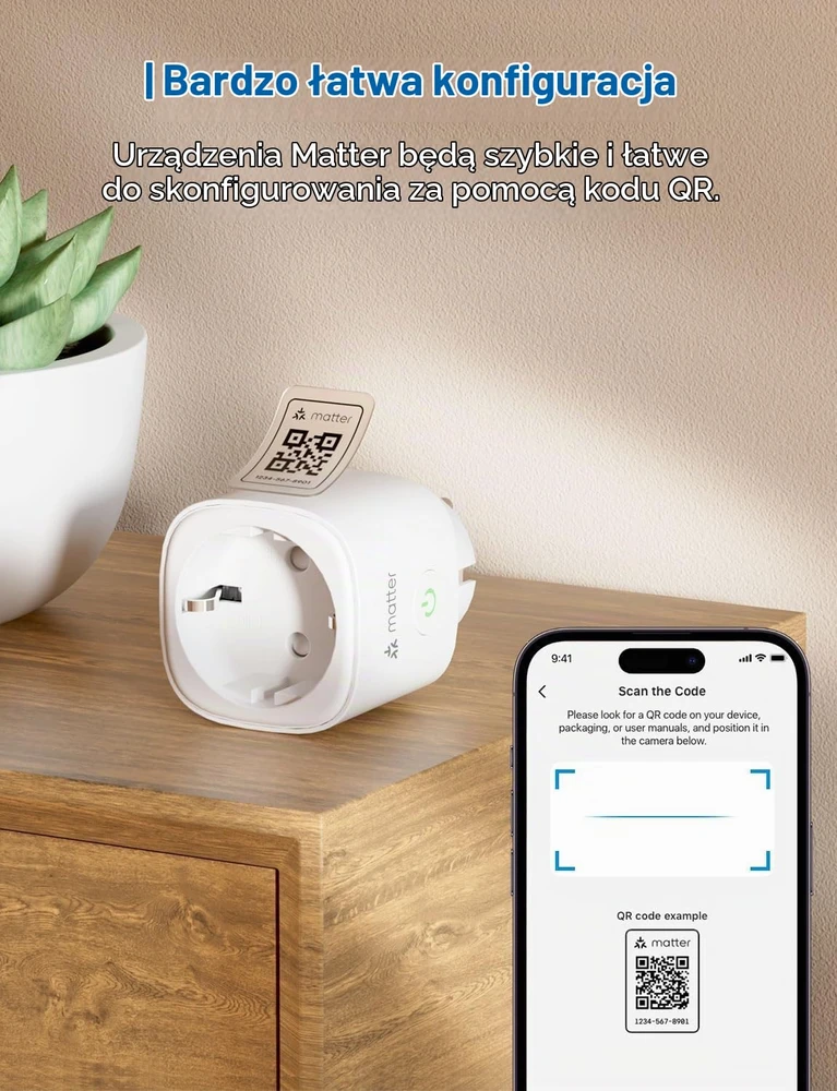 Meross išmanusis Wi-Fi Matter kištukinis lizdas su energijos skaitikliu 16 A, 4 vnt., MSS315