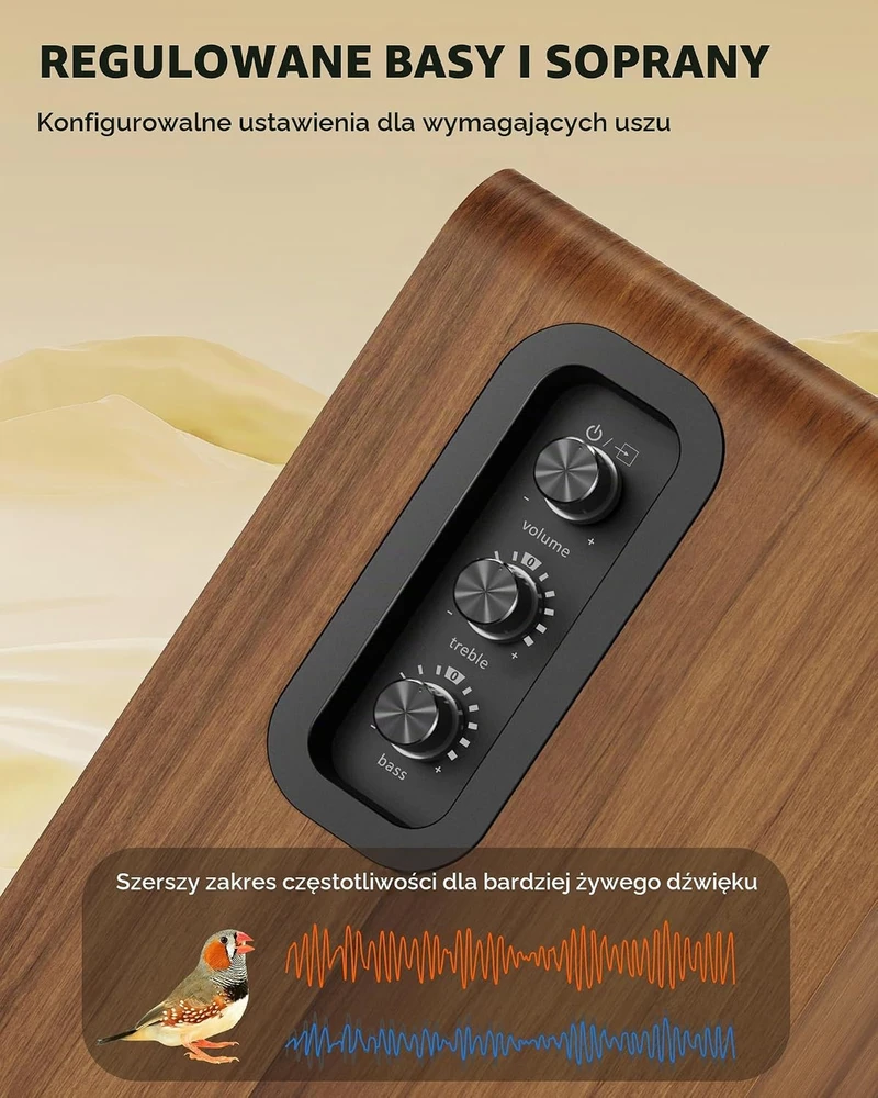 MEVOSTO aktyvios lentyninės kolonėlės 36 W RMS Bluetooth 5.4, 5 colių DS19