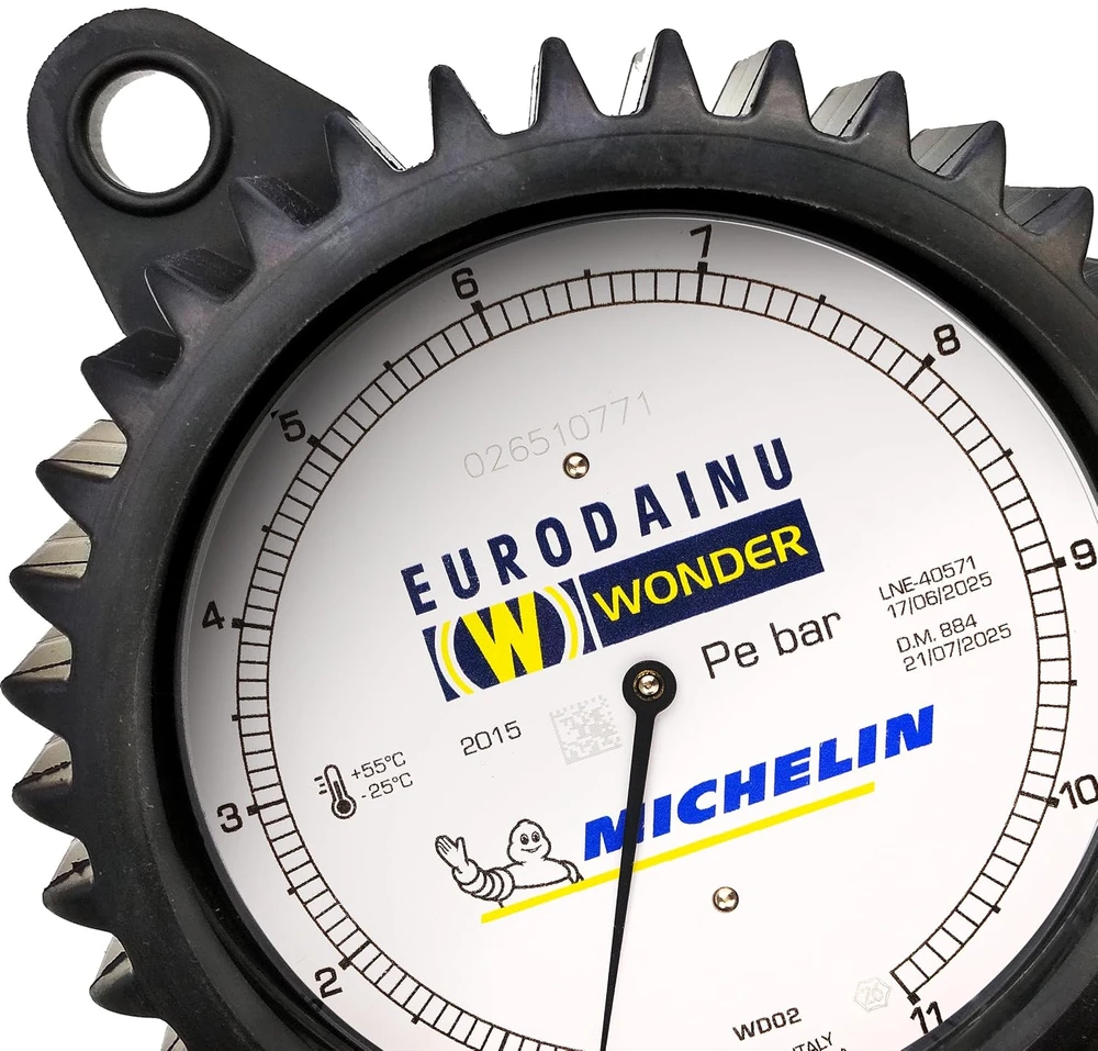 MICHELIN padangų pripūtimo pistoletas su manometru 0.7–12 bar, žarna 1,5 m, 1991/CEE
