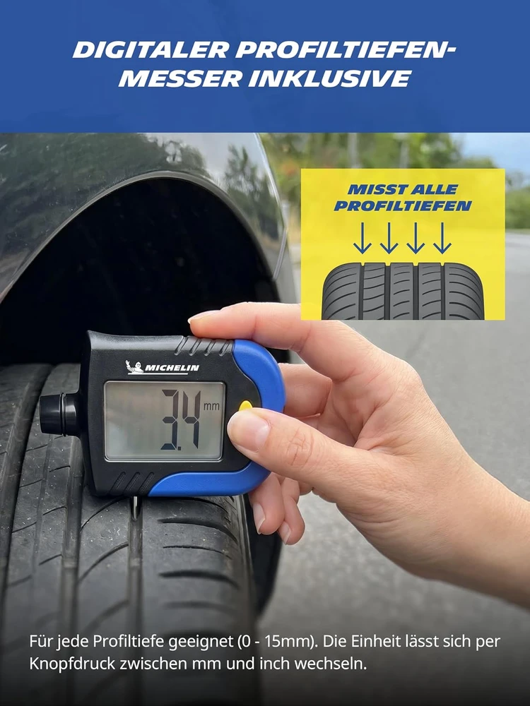 Michelin padangų slėgio matuoklis 009526