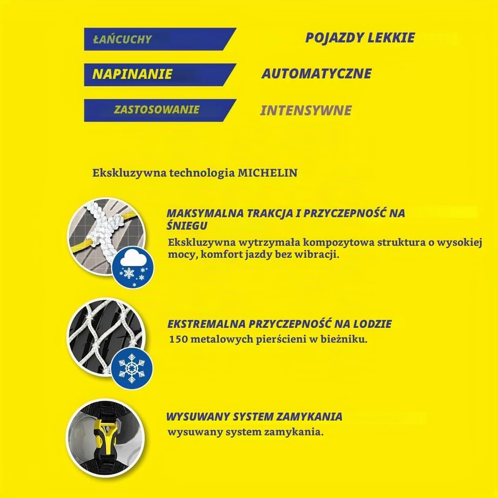 MICHELIN sniego grandinės Easy Grip Limited, 16 col., E12
