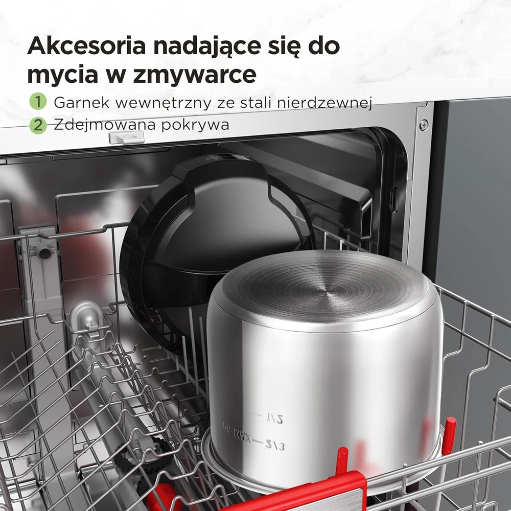 Midea daugiafunkcis elektrinis greitpuodis 7,6 l 1500 W nerūdijančio plieno MPC802SAMK