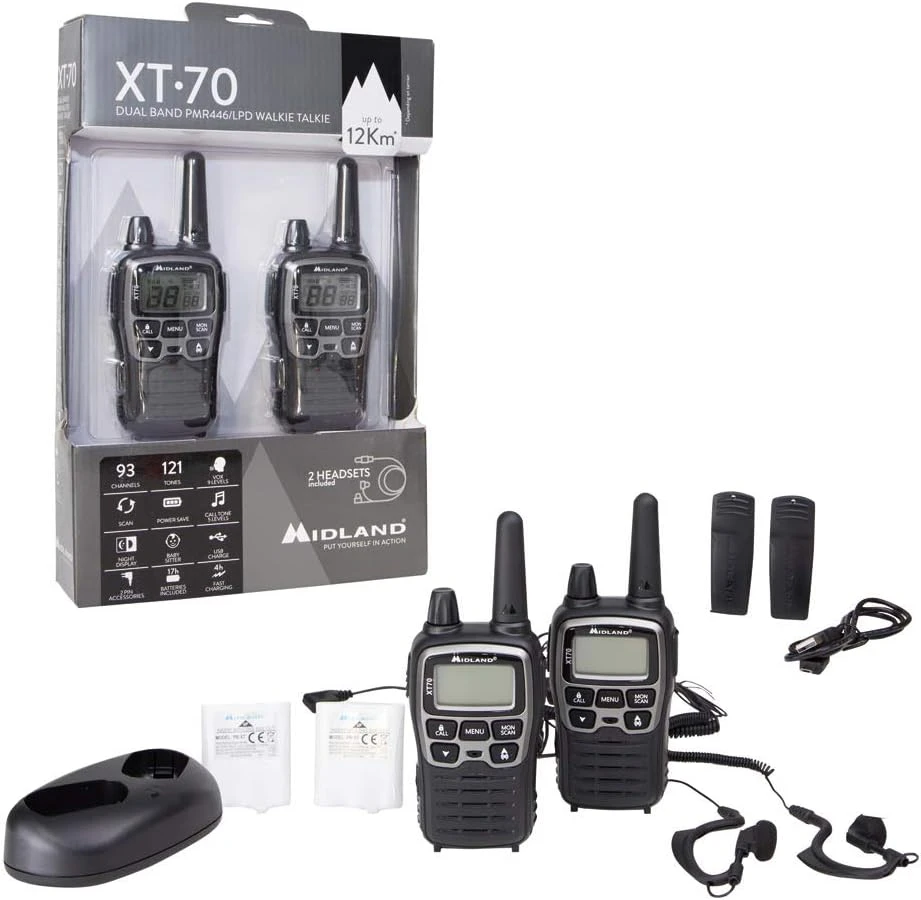 PMR MIDLAND XT70 delniniai radijo imtuvai