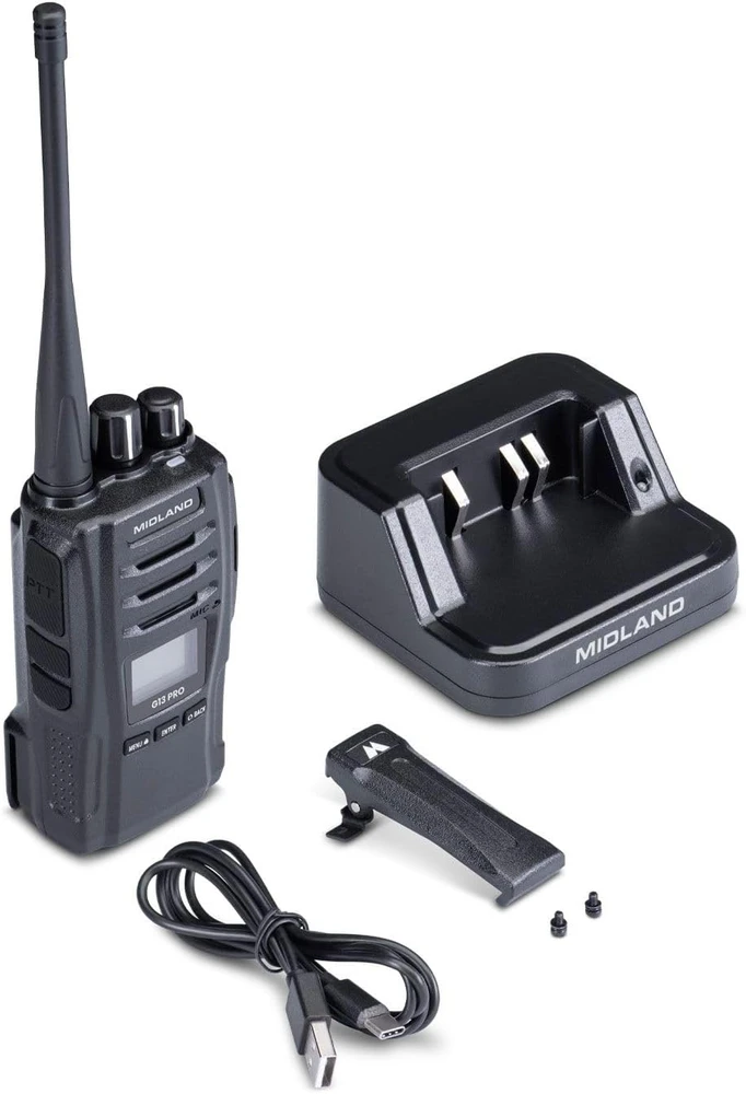 Midland racija G13 PRO dviejų juostų PMR446 ir LPD, 85 kanalų, C1668